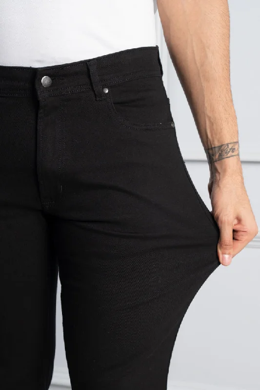 Raw Black Power-Stretch Slim Fit Jeans