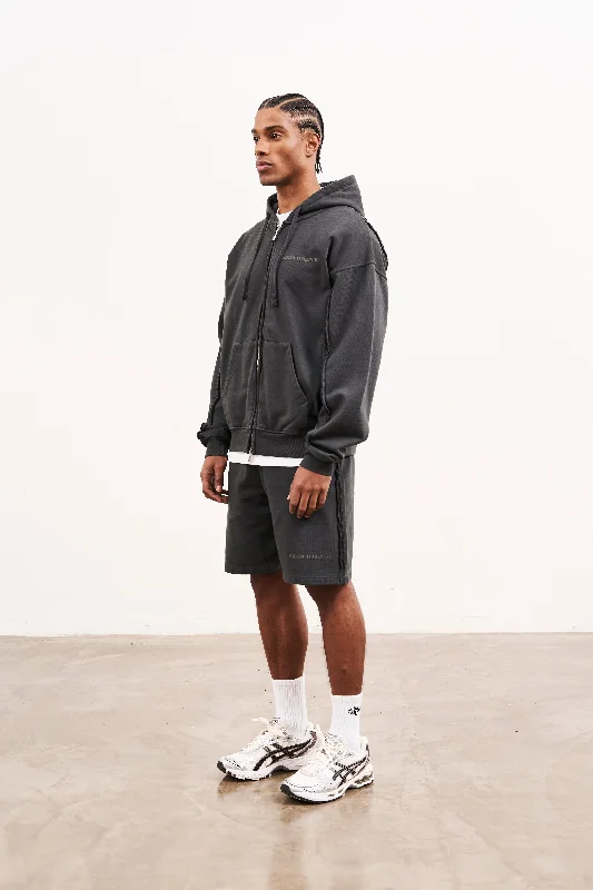 RAW SEAM SHORTS - CHARCOAL