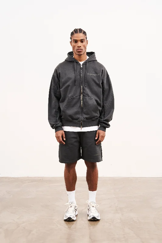 RAW SEAM SHORTS - CHARCOAL