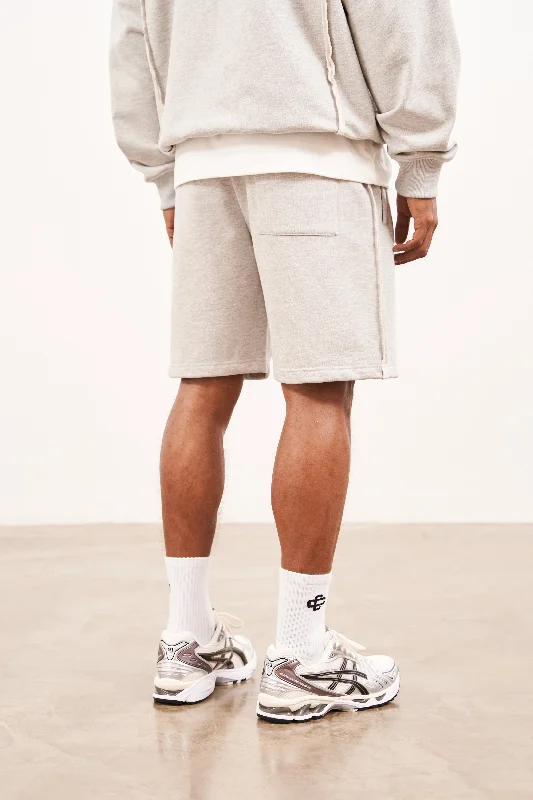 RAW SEAM SHORTS - GREY MARL