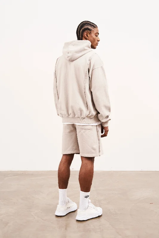 RAW SEAM SHORTS - STONE