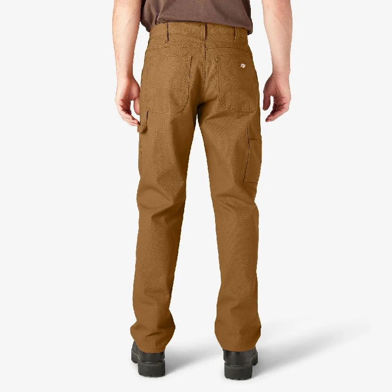 Relaxed Fit Heavyweight Duck Carpenter Pants, Brown Duck