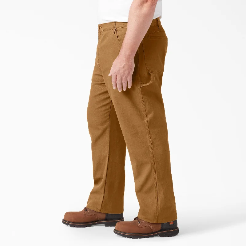 Relaxed Fit Heavyweight Duck Carpenter Pants, Brown Duck