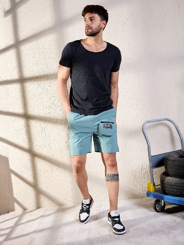 Teal Active Cargo Shorts