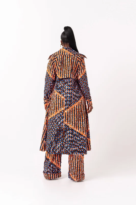 FIMI African Print Trench Jacket