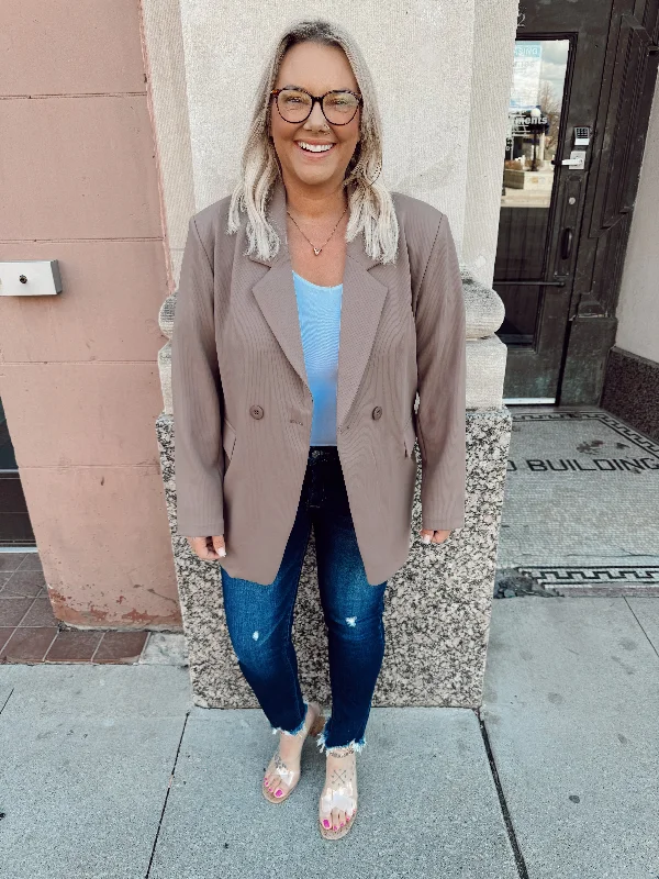 Mono Oversized Deep Taupe Blazer