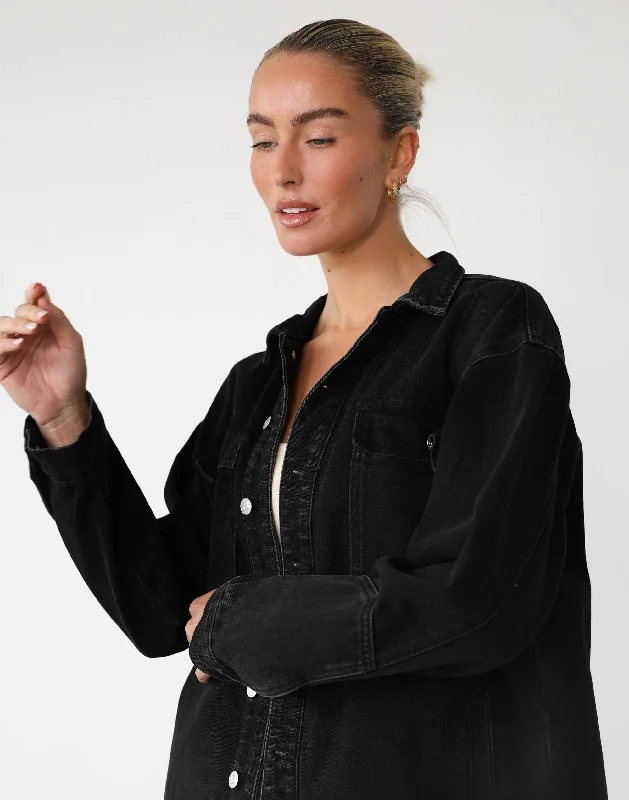 Adrian Denim Jacket (Black Wash)