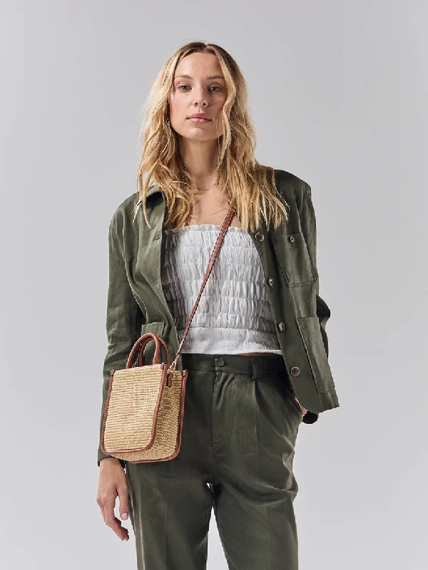 Batch 05 - Womens Bottle Green Linen - Jacket