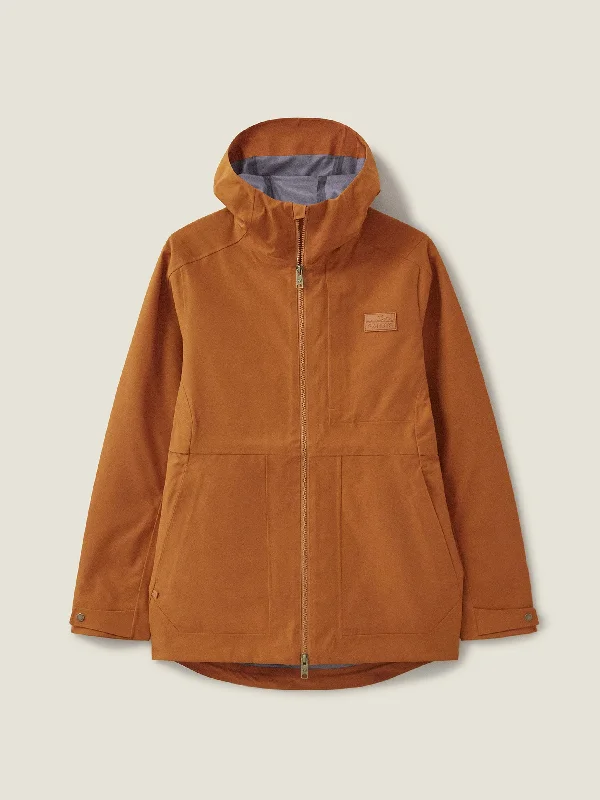 Women's Burnt Orange Bergen Waterproof Jacket