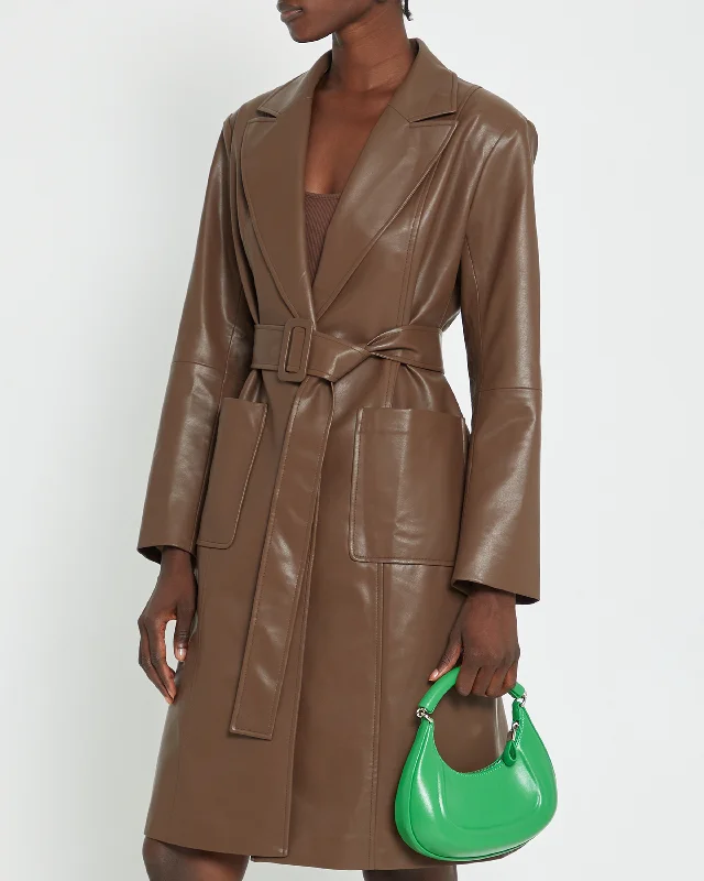 Cooper Vegan Leather Trench