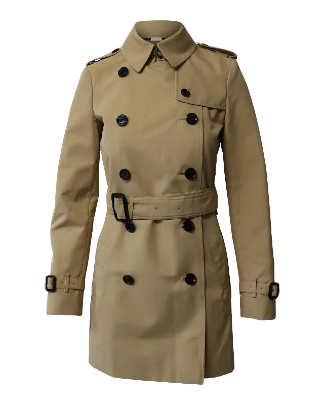 Classic Beige Trench Coat with Iconic Design