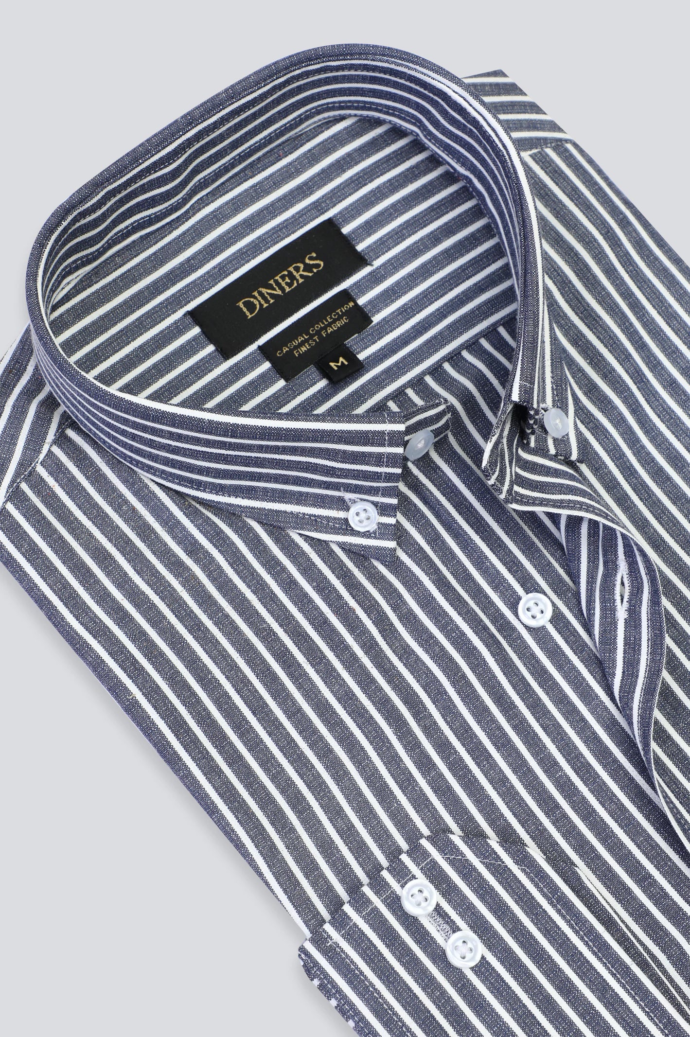 Dark Blue Stripe Casual Shirt