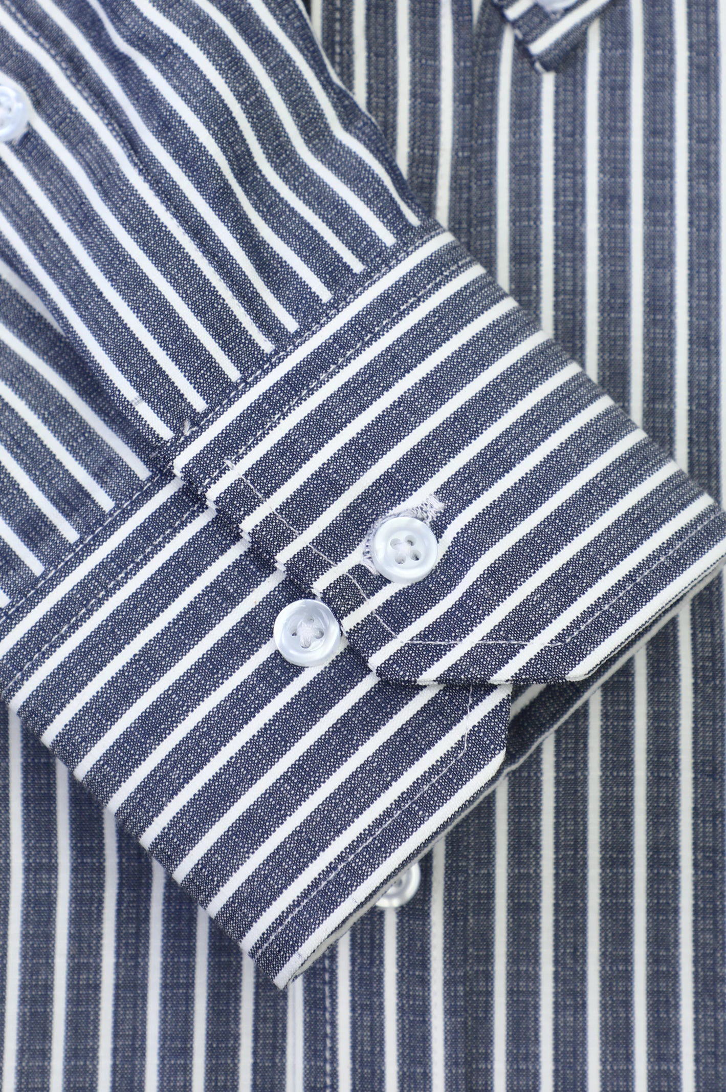 Dark Blue Stripe Casual Shirt