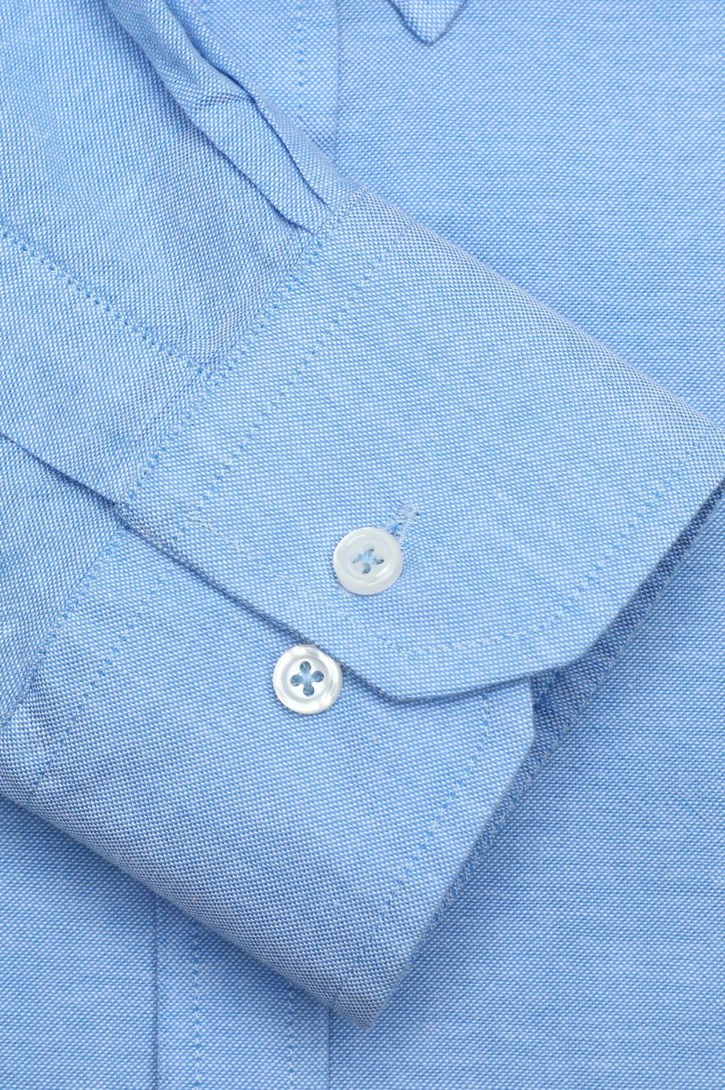 Sky Blue Textured Casual Shirt