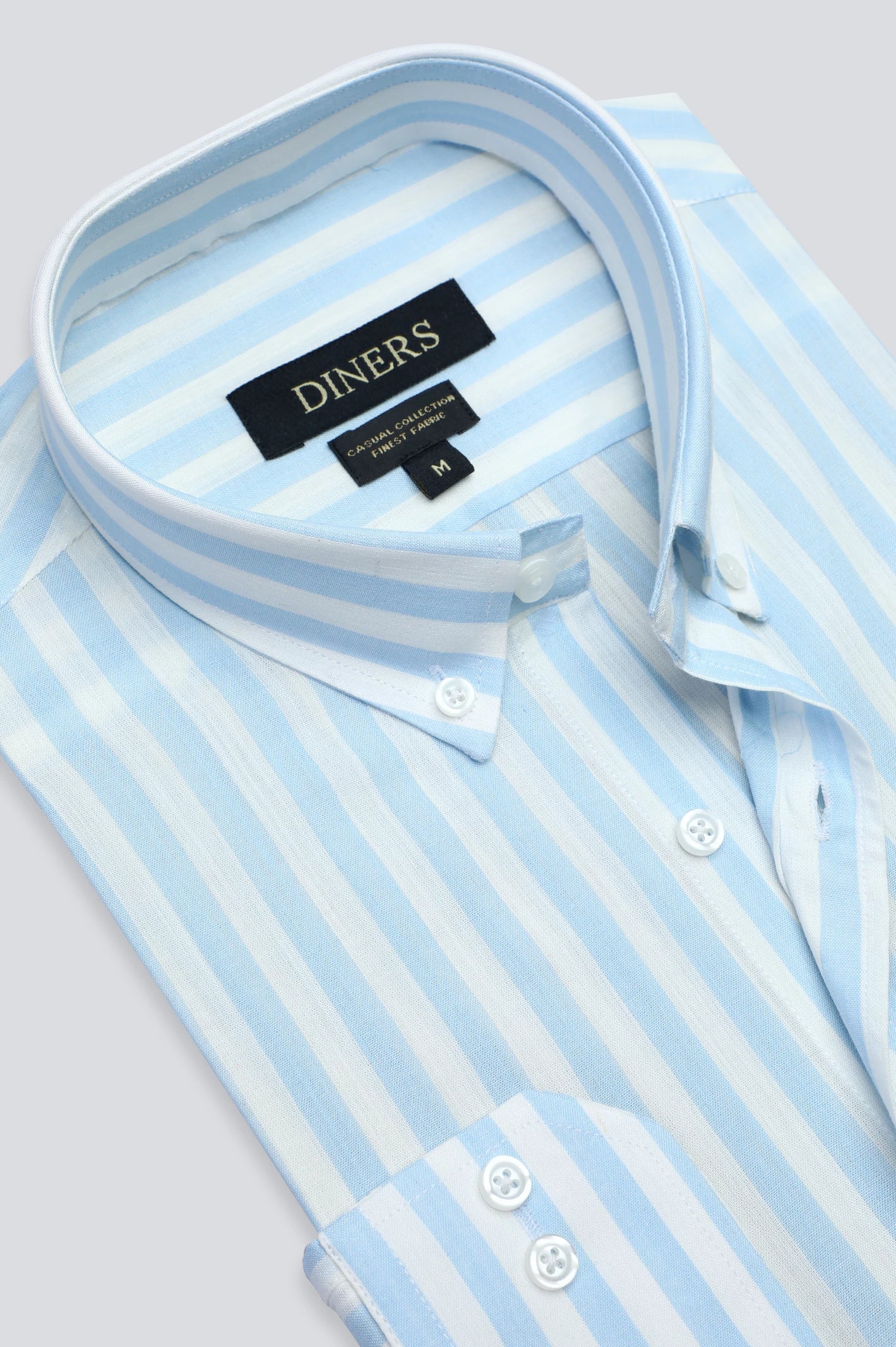 Blue Awning Stripe Casual Shirt