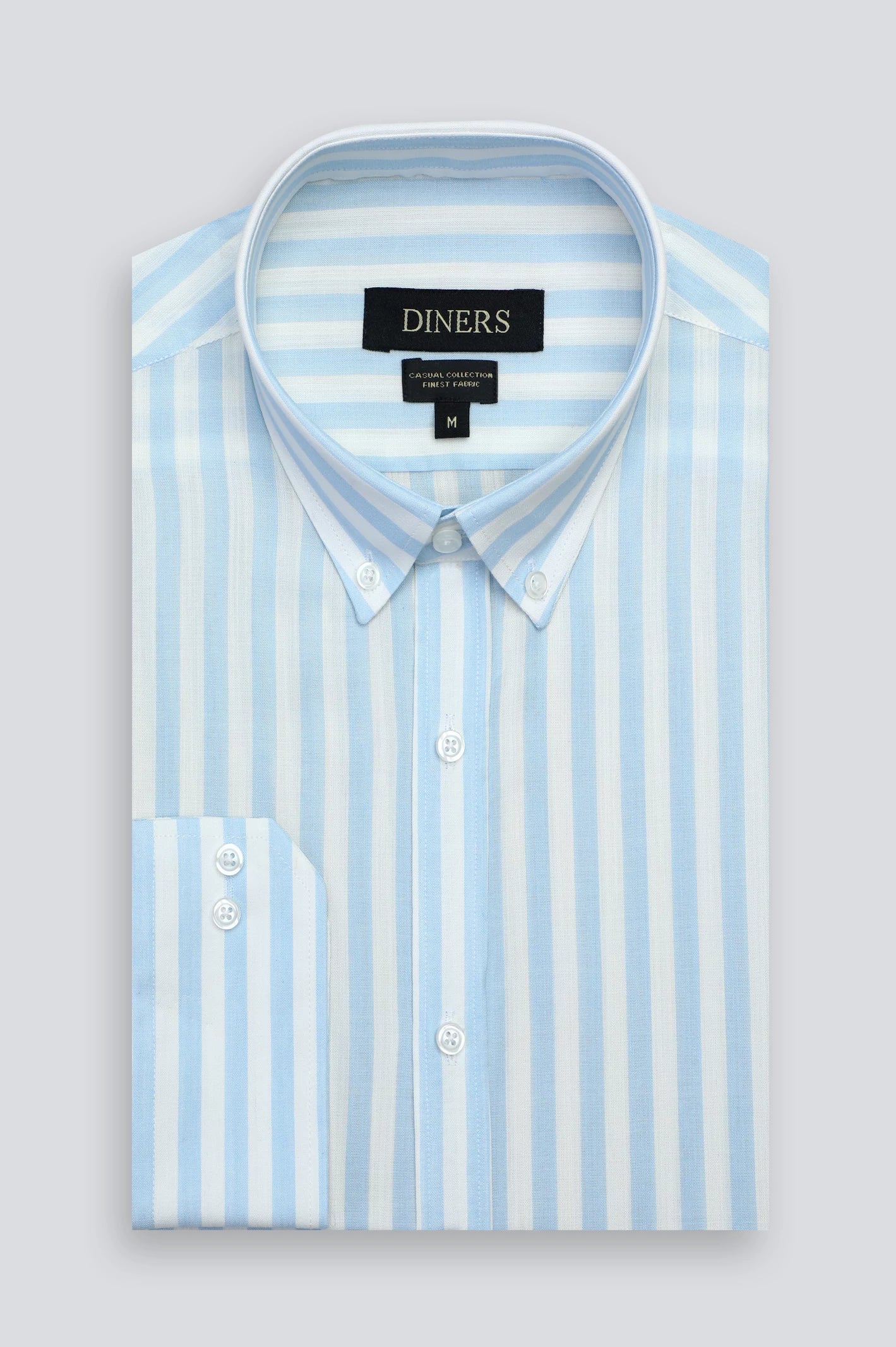 Blue Awning Stripe Casual Shirt