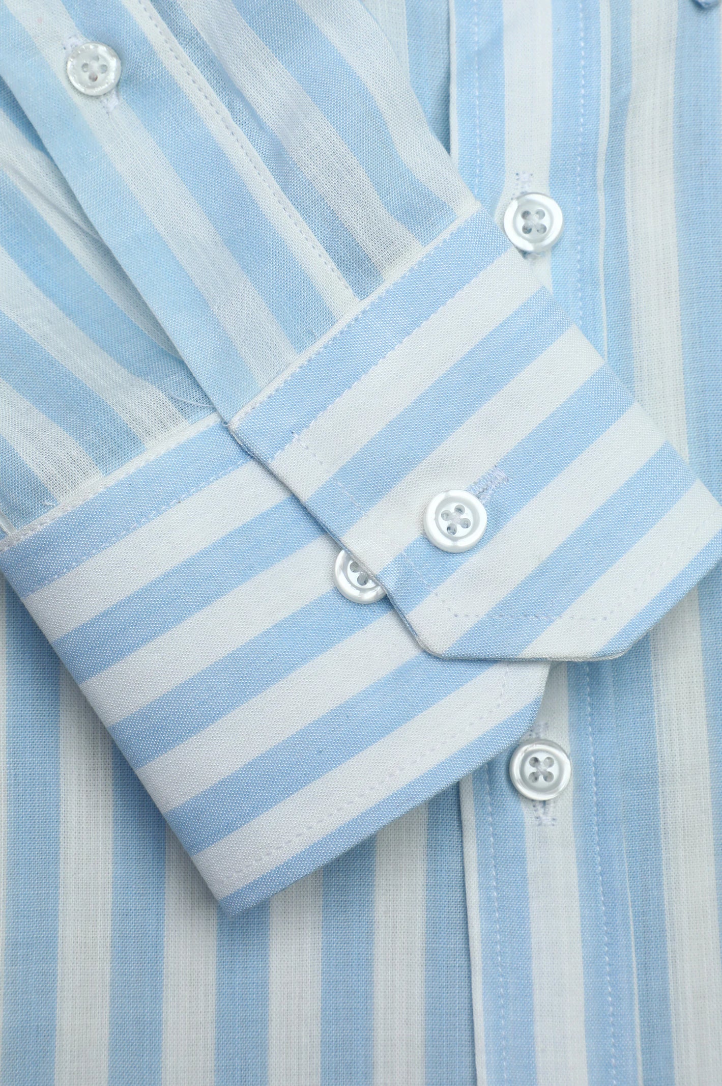 Blue Awning Stripe Casual Shirt