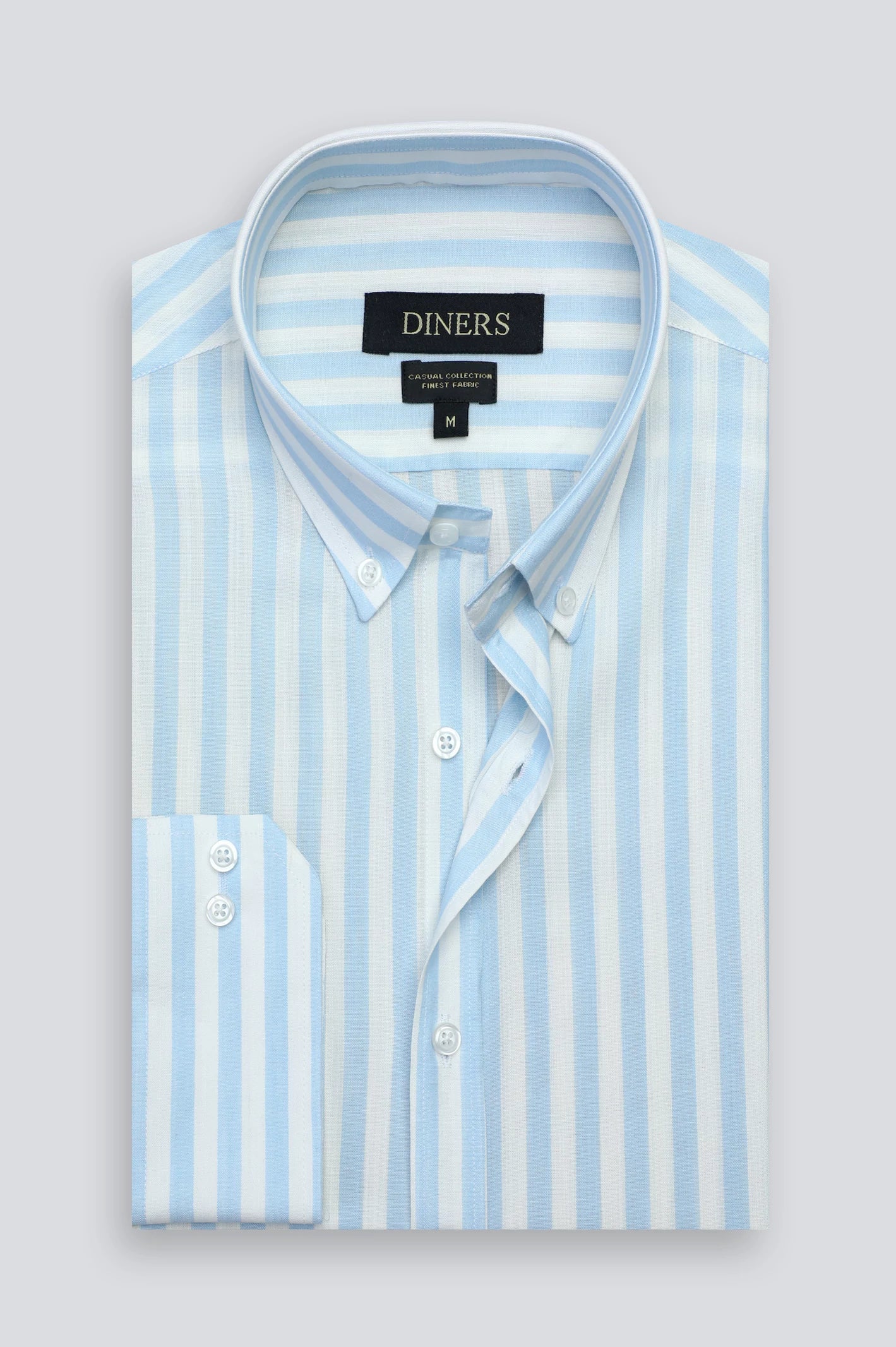 Blue Awning Stripe Casual Shirt