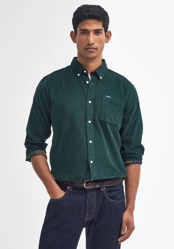 Barbour Ramsey Cord Tailored Shirt, Seaweed