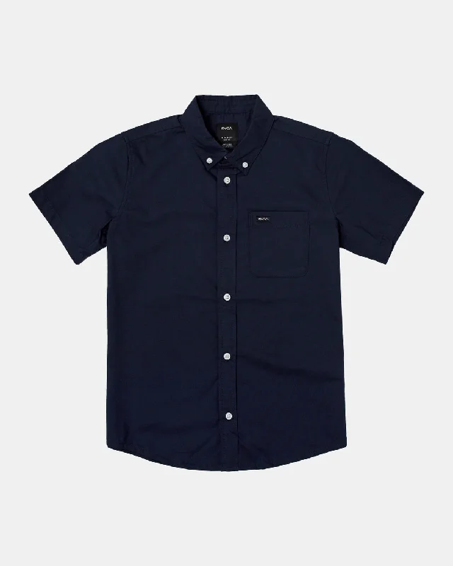 Boys Thatll Do Stretch Short Sleeve Shirt - Navy Marine