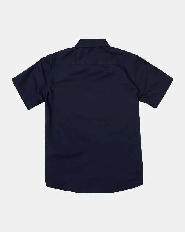 Boys Thatll Do Stretch Short Sleeve Shirt - Navy Marine