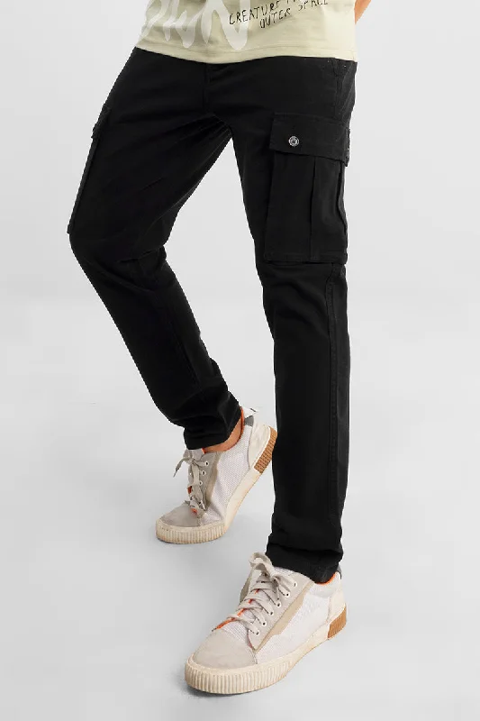 Brawny Black Cargo Pant