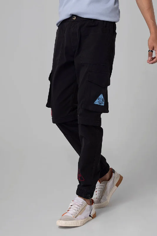 Functional Black Cargo Pant