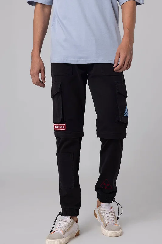 Functional Black Cargo Pant