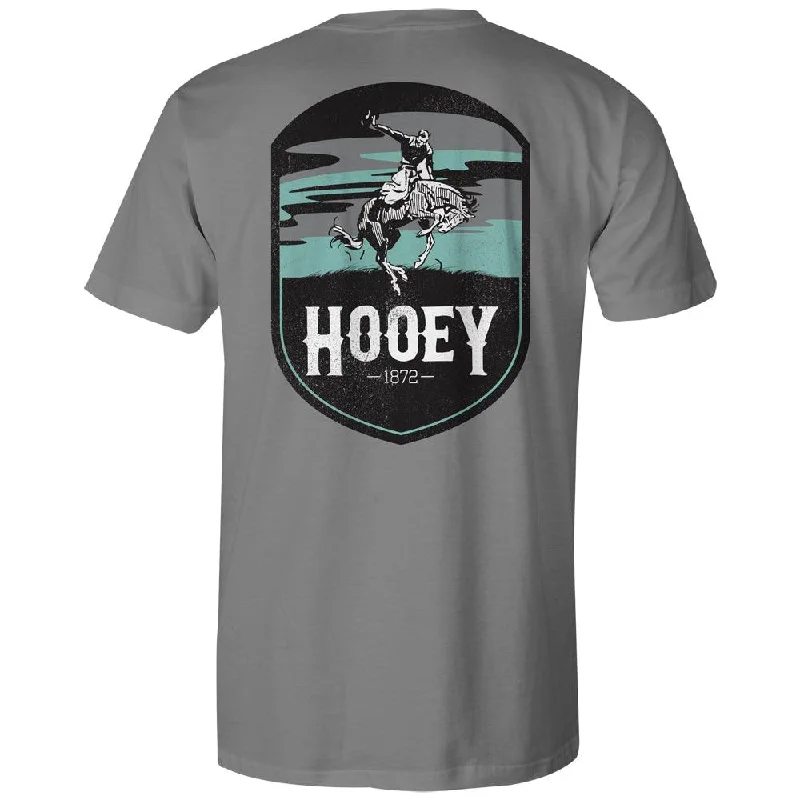 Cheyenne Logo T-shirt - Grey/Turquoise/White