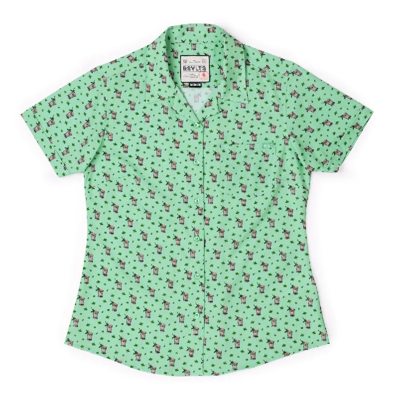 Classic Refresh-Mint – Women's KUNUFLEX Short Sleeve Shirt