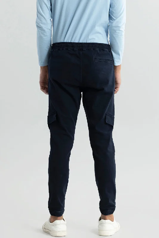 Combat Navy Soft Denim Cargo Pant