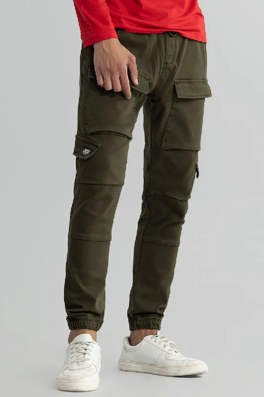 Combat Olive Soft Denim Cargo Pant