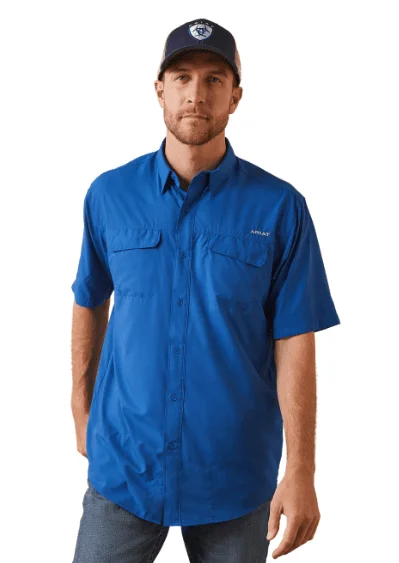 Ariat Men's VentTEK True Blue Outbound Classic Fit Short Sleeve Shirt 10043345