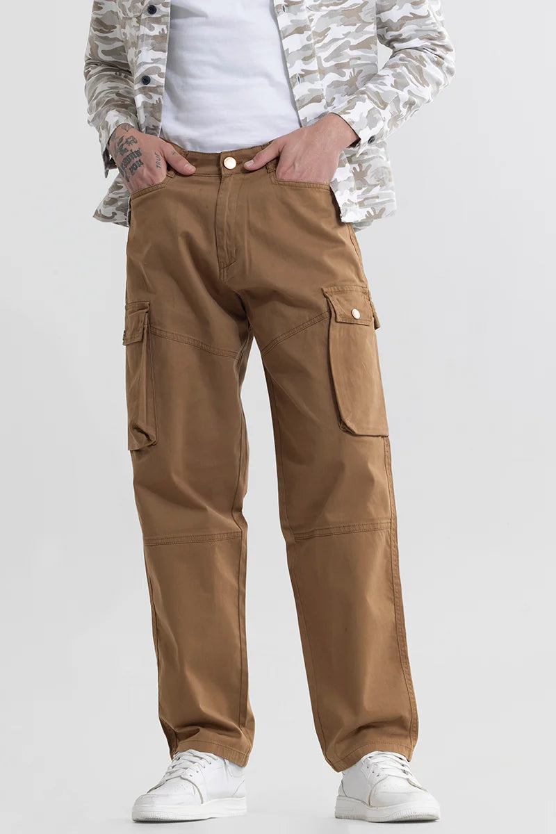 Dimee Brown Cargo Pant