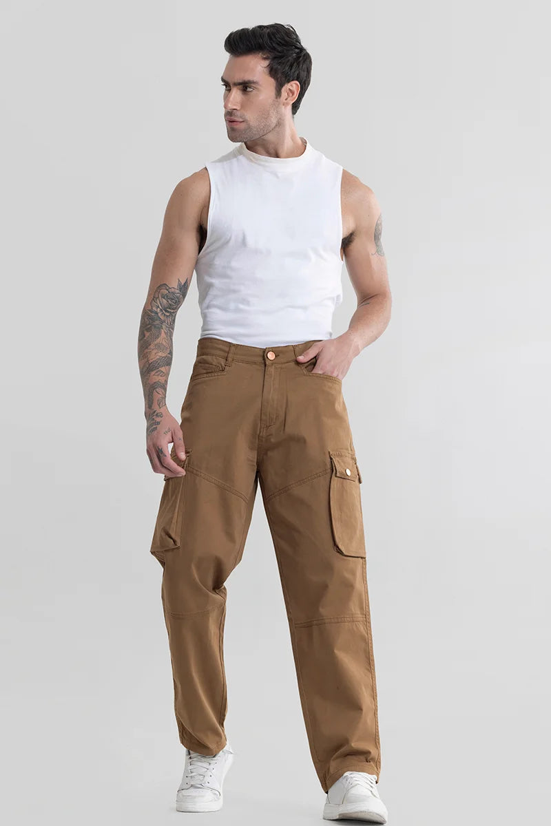 Dimee Brown Cargo Pant