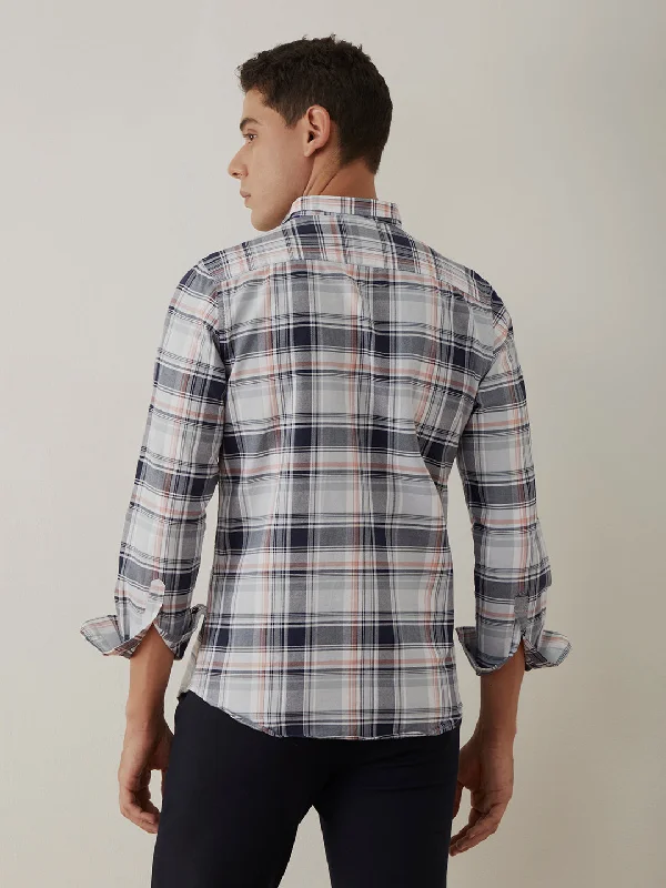 Grey Big Checks Shirt