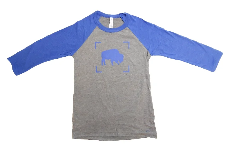 Royal/Grey BFLO 3/4 Sleeve Tee