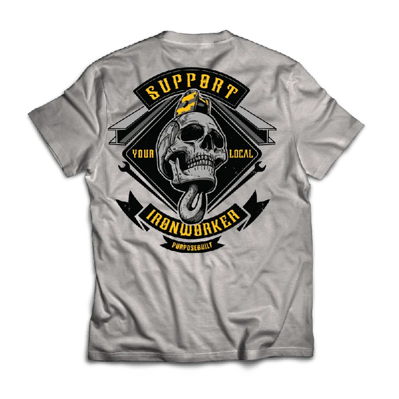 Support Your Local IronWorker Tee, Gray