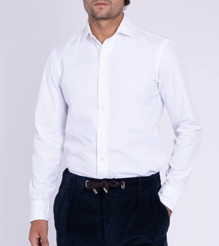 Salvatore Piccolo Heavy Canvas Shirt: White