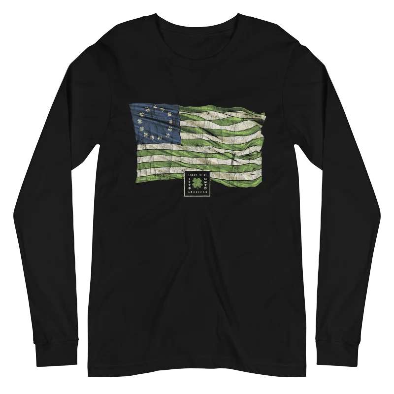 St. Paddy's Betsy Ross Flag Long Sleeve Tee