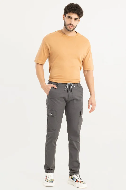 Stark Pastel Ash Grey Cargo Pant