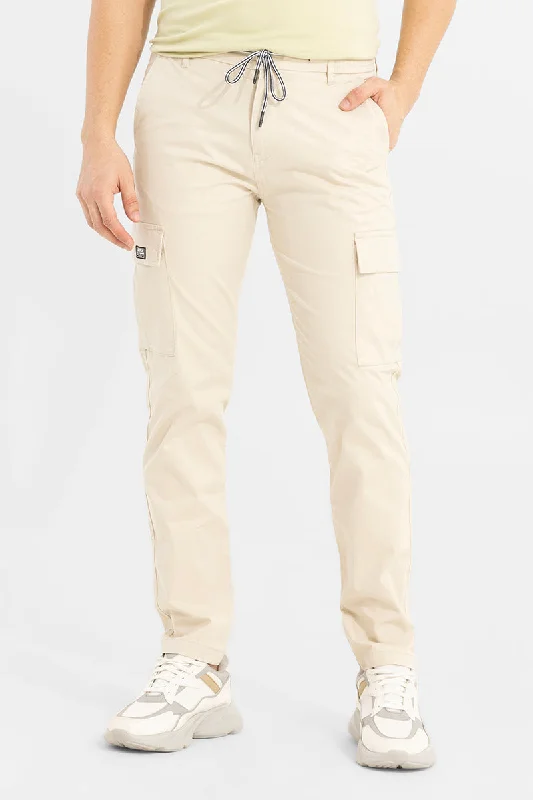 Stark Pastel Cream Cargo Pant