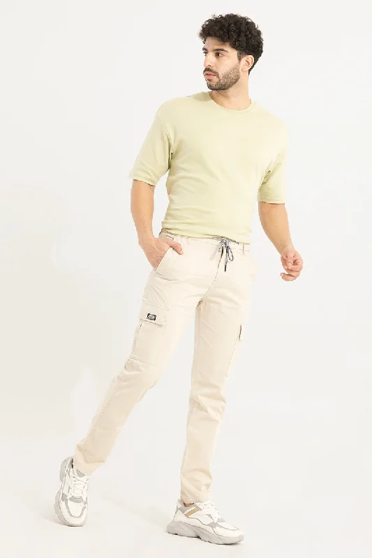 Stark Pastel Cream Cargo Pant