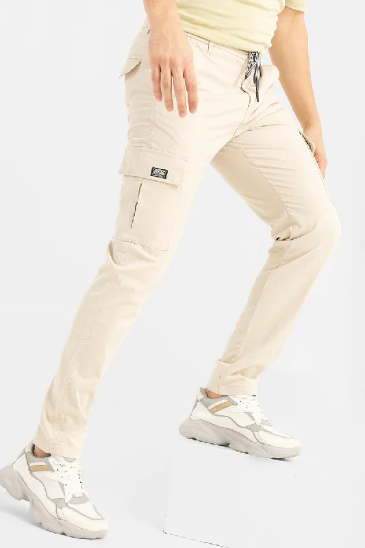 Stark Pastel Cream Cargo Pant