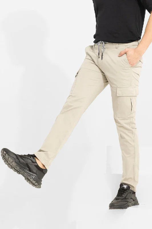 Stark Pastel Ivory Cargo Pant