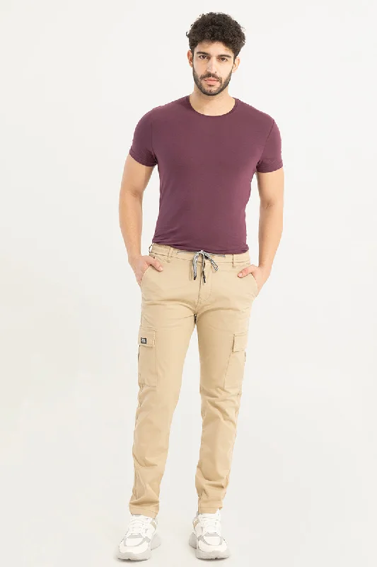 Stark Pastel Khaki Cargo Pant