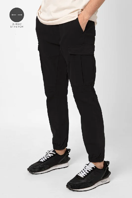 Steezy Pro Black Cargo Pants