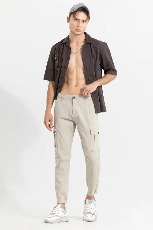 Steggi Cream Cargo Pant