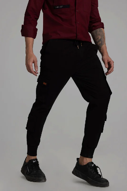 Streetstyle Black Cargo Pant