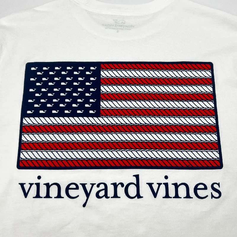 Vineyard Vines Buffalo, NY With American Flag Long Sleeve Shirt